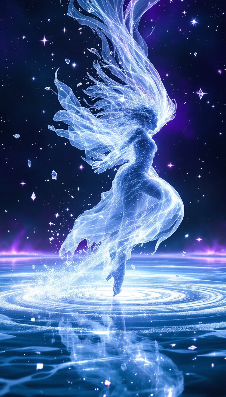 Cosmic Ice Free Cosmic Ice Dance Image - Ethereal, Cosmic, Ice | Download at StockCake