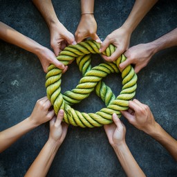 Rope Represent Unity Free Unity Rope Circle Image - Unity, Collaboration, Teamwork ...