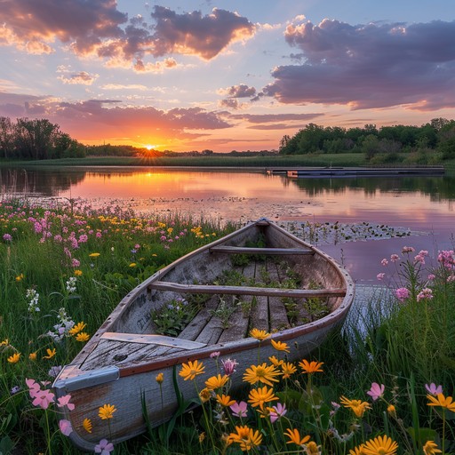 Free Sunset River Serenity Image | Download at StockCake