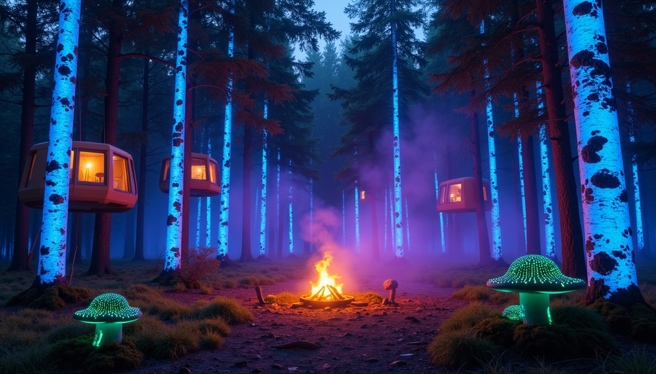 Free Neon Forest Retreat Image - Cyberpunk, Forest, Neon | Download at ...