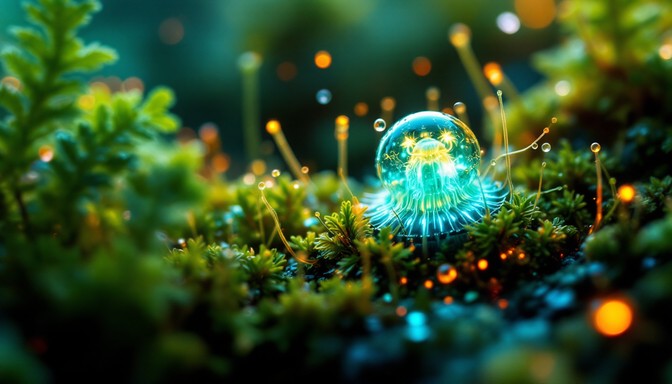 Free Glowing Circuit Ecosystem Image - Bioluminescent, Circuitry, Macro ...