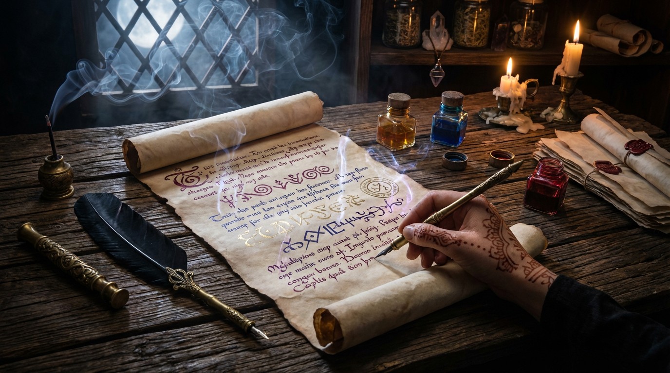 Free Ancient Spell Writing Photo - Magic, Parchment, Spell | Download ...