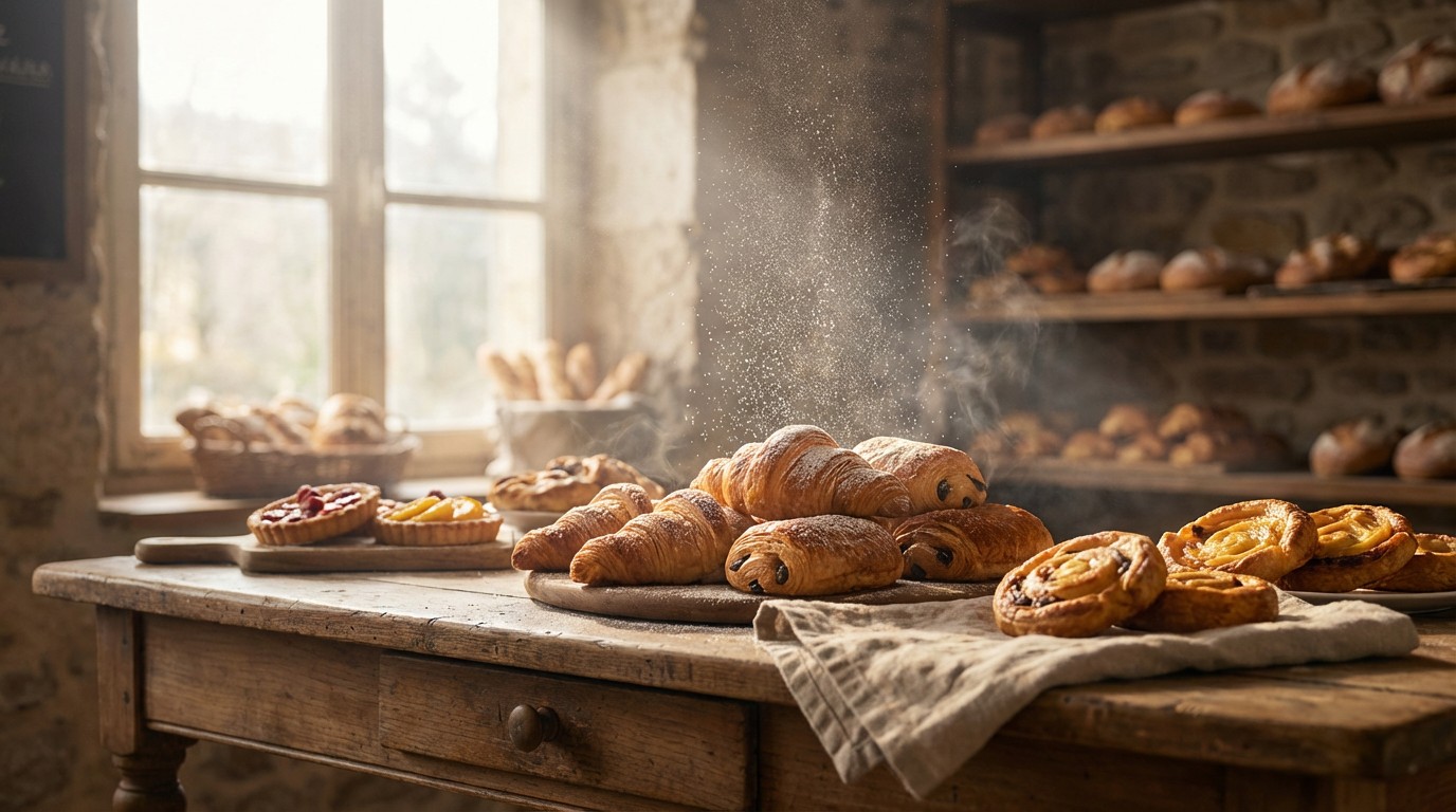 Free Golden Morning Pastries Image - Bakery, Croissants, Pastries ...