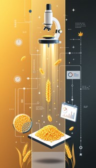 Wheat Analysis Process Free Smart Grain Analysis Image - Agriculture, Microscope, Wheat ...