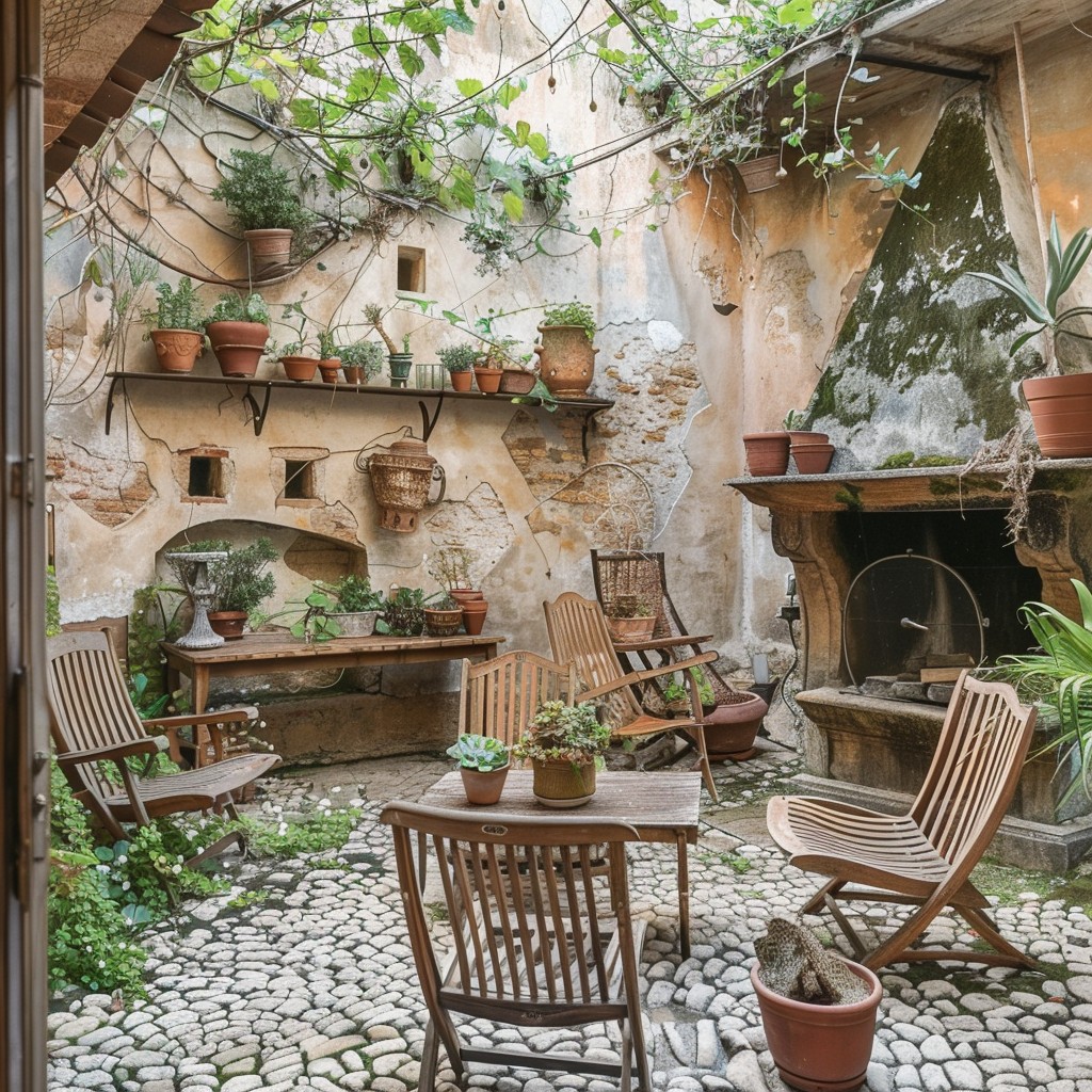 Free Cozy Courtyard Charm Image - Courtyard, Cozy, Greenery | Download ...