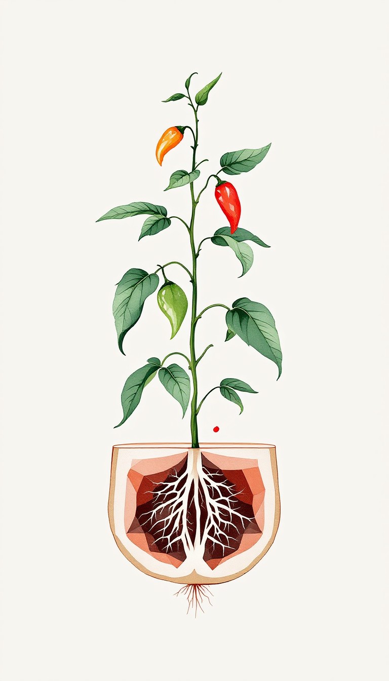 Peper Root Free Roots To Fruit Image - Botanical, Pepper, Roots | Download at ...