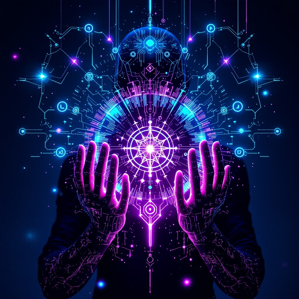 Free Digital Magic Awakened Photo - Technomancer, Cyberpunk, Digital ...