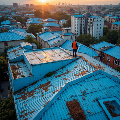 Free Blue Rooftop Explorer Image | Download at StockCake