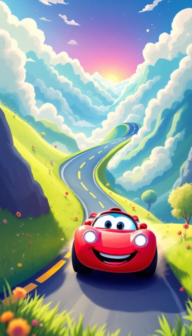 Cartoon Adventure Racing Background Free Racing Toward Adventure Image - Car, Racecar, Road | Download at ...
