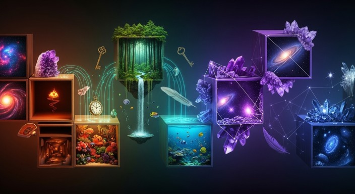 Free Cosmic Cube Worlds Photo - Cube, Fantasy, Surreal | Download at ...