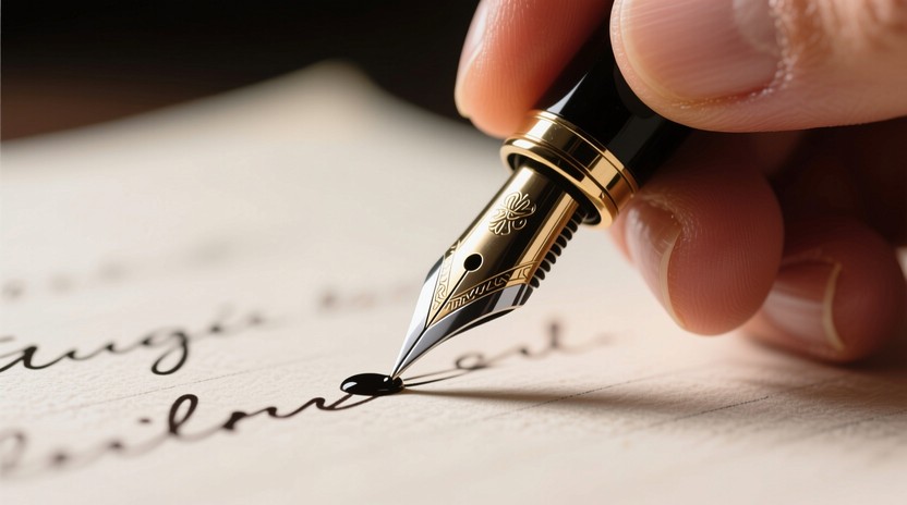 Large Pen Writing Free Ink Pen Close-up Image - Writing, Pen, Ink | Download at StockCake