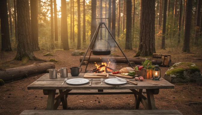 Free Campfire Forest Feast Image - Camping, Campfire, Woodland ...