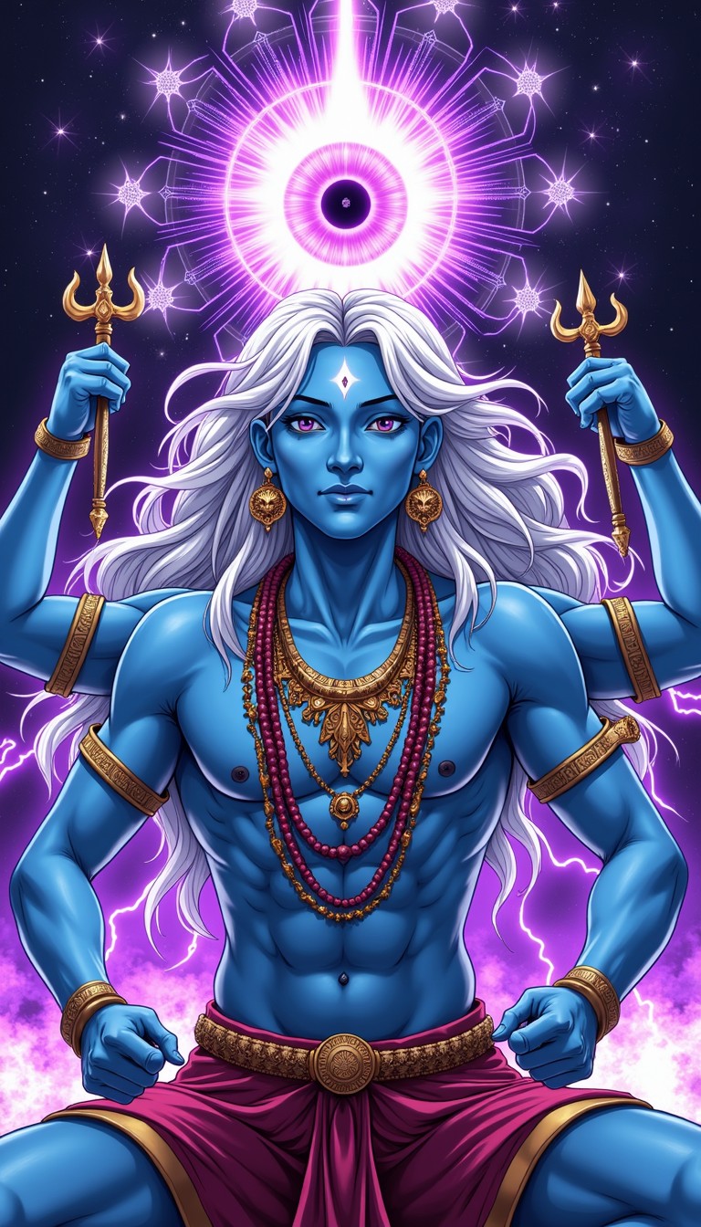 Free Cosmic Blue Deity Image - Deity, Cosmic, Blue | Download at StockCake