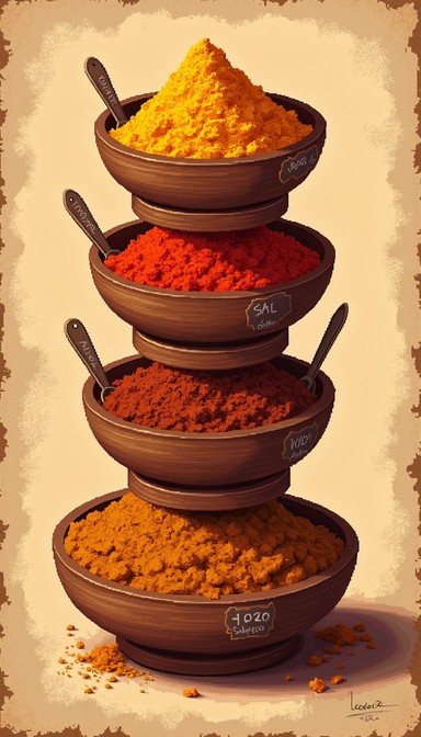 Spice Building Free Colorful Spice Tower Image - Spices, Turmeric, Paprika | Download ...