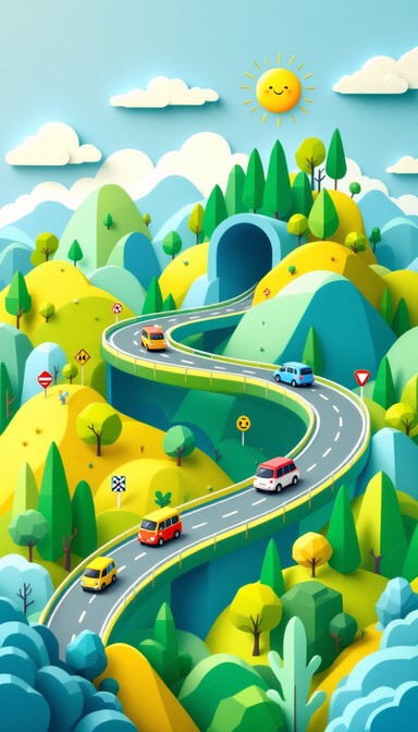 Smiling Car Bridge Free Winding Road Adventure Image - Highway, Road, Journey | Download ...