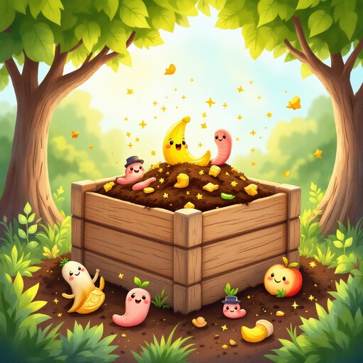 Free Magical Compost Adventure Image - Composting, Garden, Illustration ...