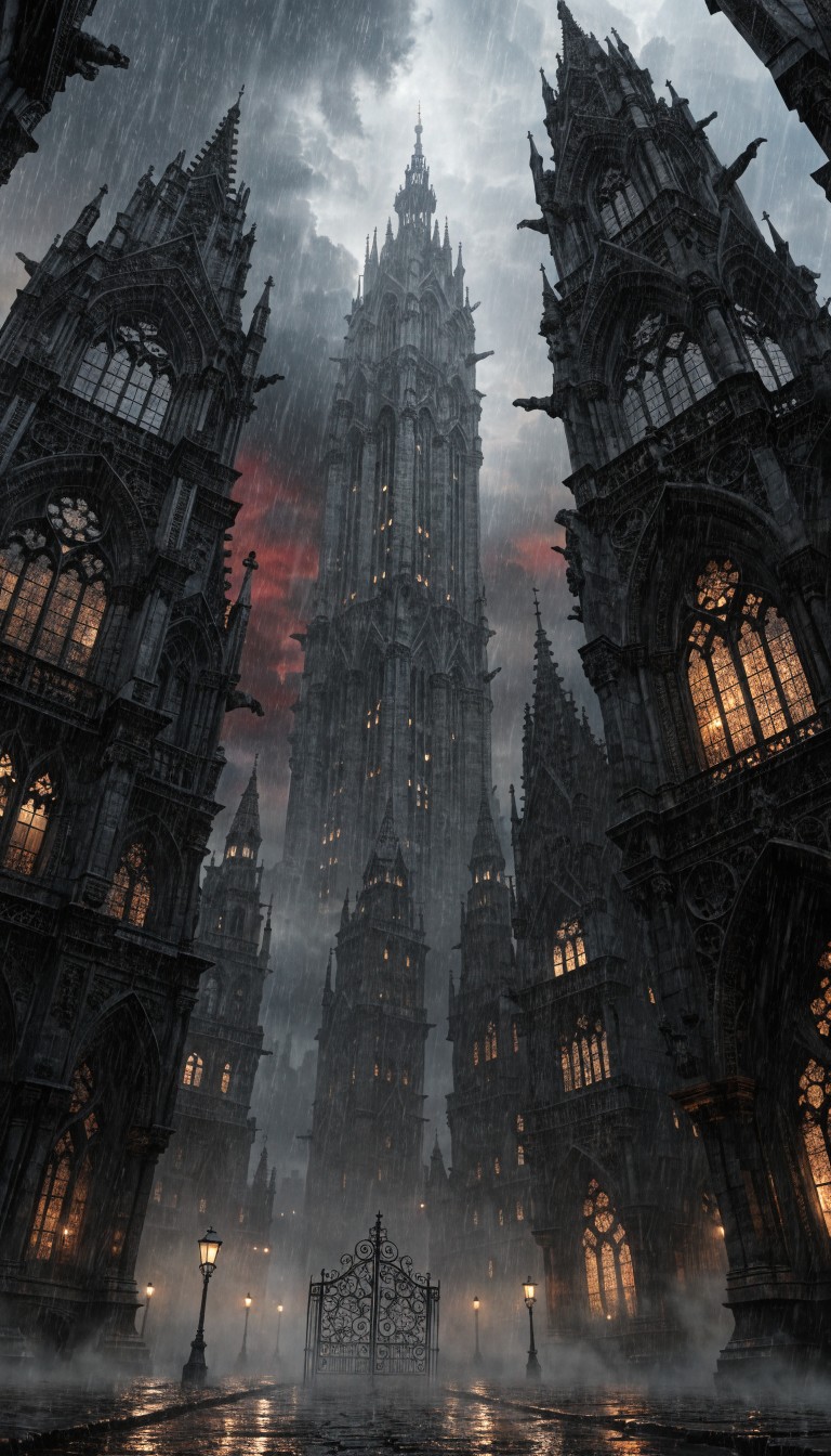 Free Gothic Towers Rise Image - Gothic, Architecture, Cityscape ...
