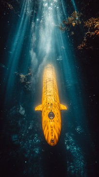 Free Submarine in Ocean Image - Submarine, Ocean, Underwater | Download ...