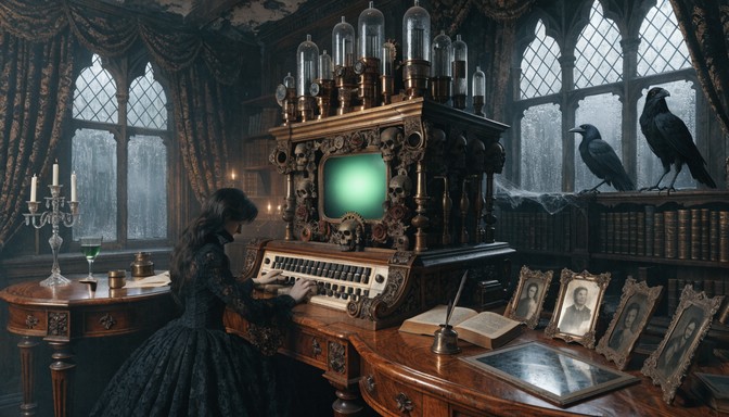 Computer Keboard Images Download Gothic Victorian Computer Stock Images for Free | StockCake