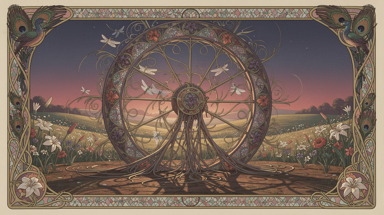 Free Art Nouveau Wheel Image - Illustration, Wheel, Ornamental ...