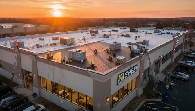 Free Roofers At Dusk Image - Roofing, Construction, Workers | Download ...