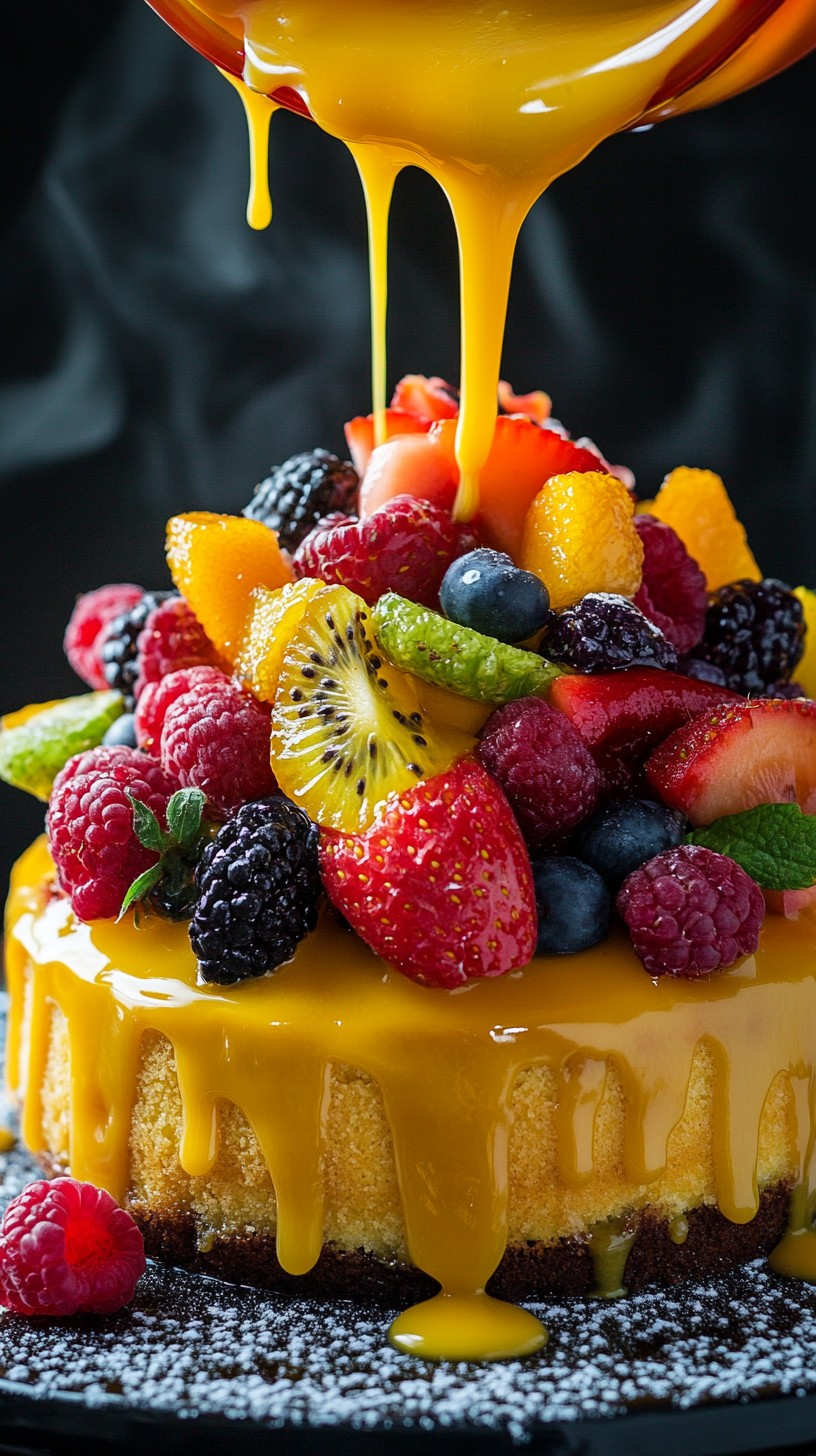 Free Decadent Fruity Dessert Image - Dessert, Berries, Caramel ...