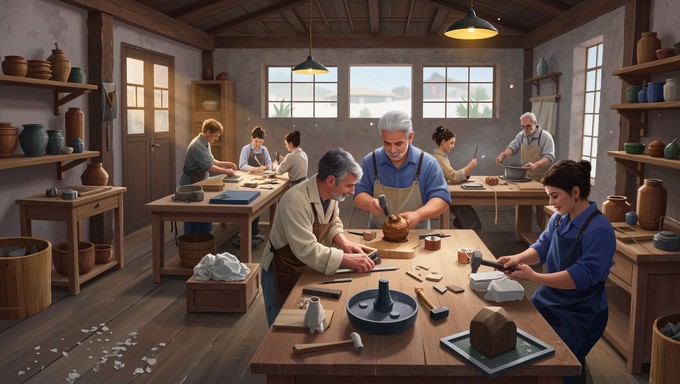 Free Generations Creating Together Image - Workshop, Craftspeople ...