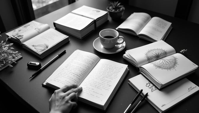 Free Writing and reflection Image | Download at StockCake