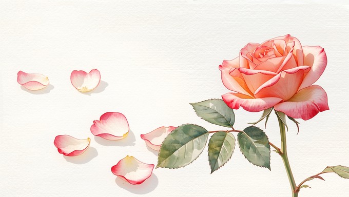 Free Fading Rose Beauty Image - Watercolor, Rose, Flower | Download at ...
