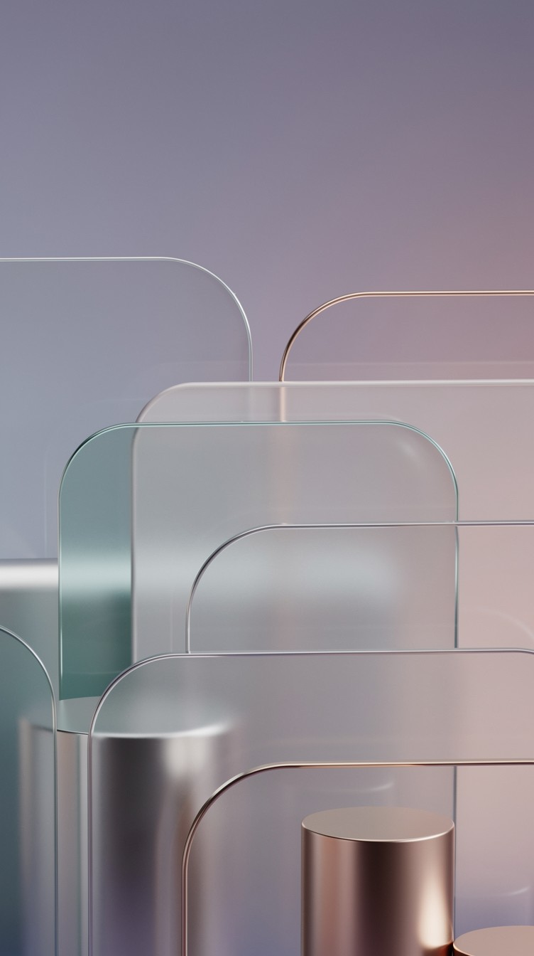 Free Floating Glass Geometry Image - Abstract, Geometric, Minimalist ...