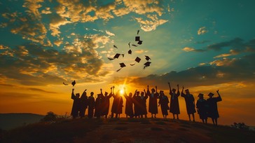 Free Graduation Sunset Celebration Image - Graduation, Sunset ...