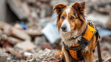Free Rescue Dog Alert Image - Dog, Rescue, Rubble | Download at StockCake
