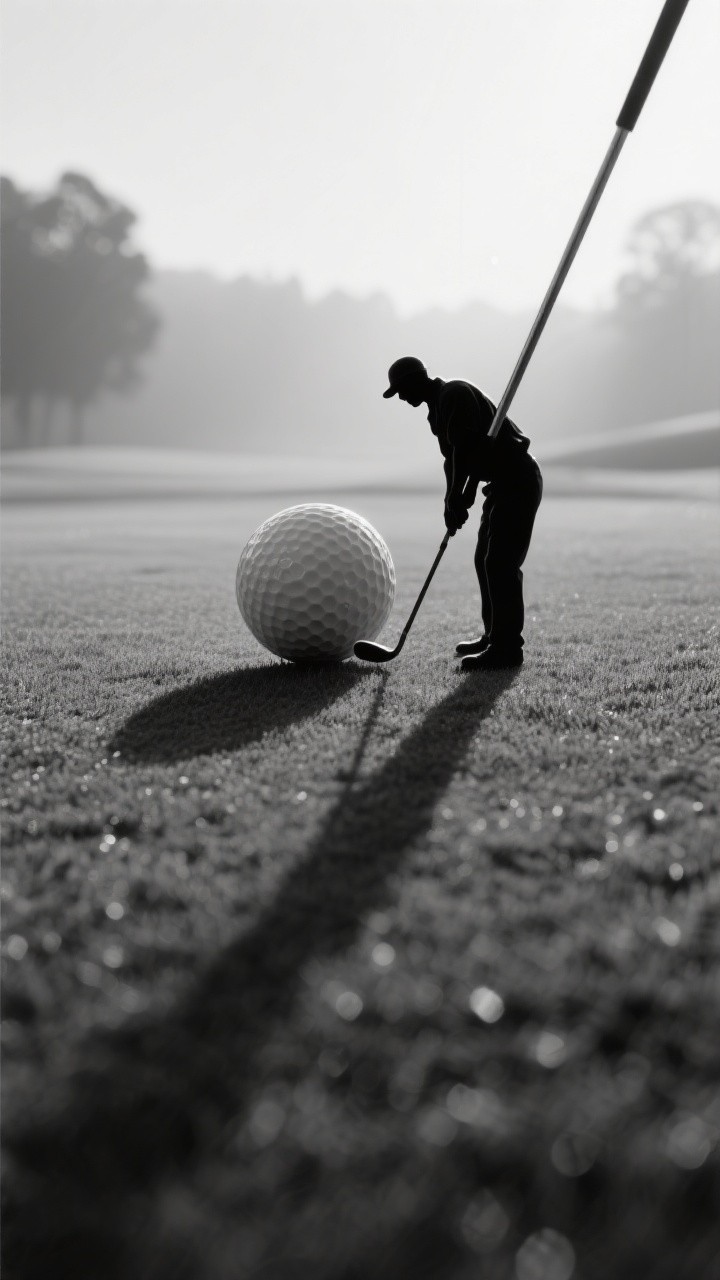 Golf Lessonn Shadow Free Dawn's Golfing Shadow Image - Golf, Silhouette, Monochrome ...