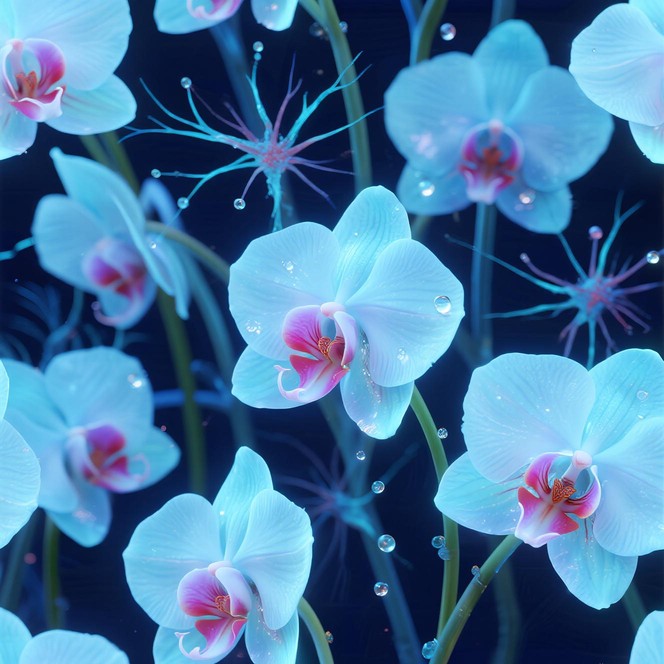Free Blue orchid blooms Image - Blue, Orchids, Flowers | Download at ...