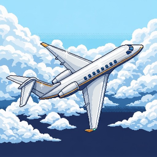 Free Luxury Pixel Jet Image - Jet, Aircraft, Pixel | Download at StockCake