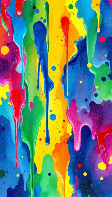 Rgb Drips Free Dripping Rainbow Colors Image - Rainbow, Drips, Abstract ...