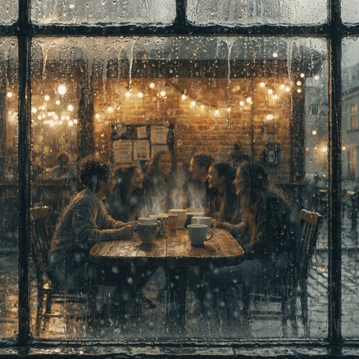 Free Rainy Cafe Gathering Image - Cafe, Rainy, Cozy | Download at StockCake