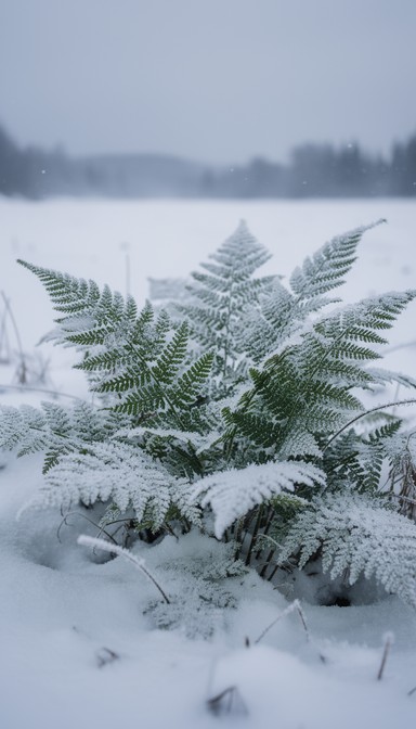Free Ferns Survive Winter Image - Ferns, Snow, Winter | Download at ...