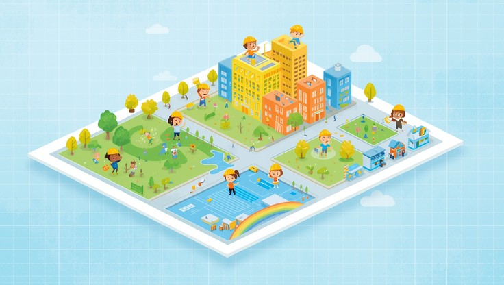 Community Zone Free Connecting Neighborhoods Stock Images | StockCake