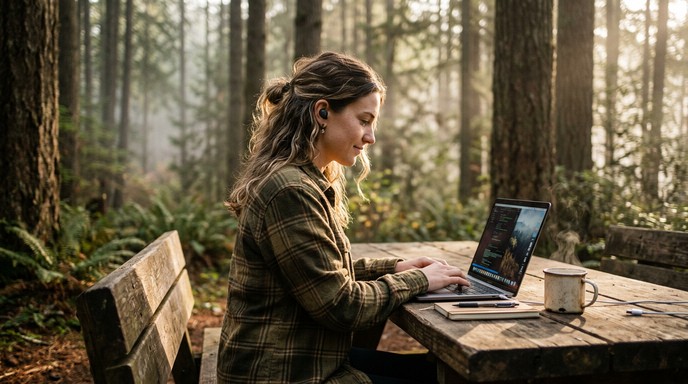 Free Nature Work Retreat Image - Nature, Technology, Forest | Download ...