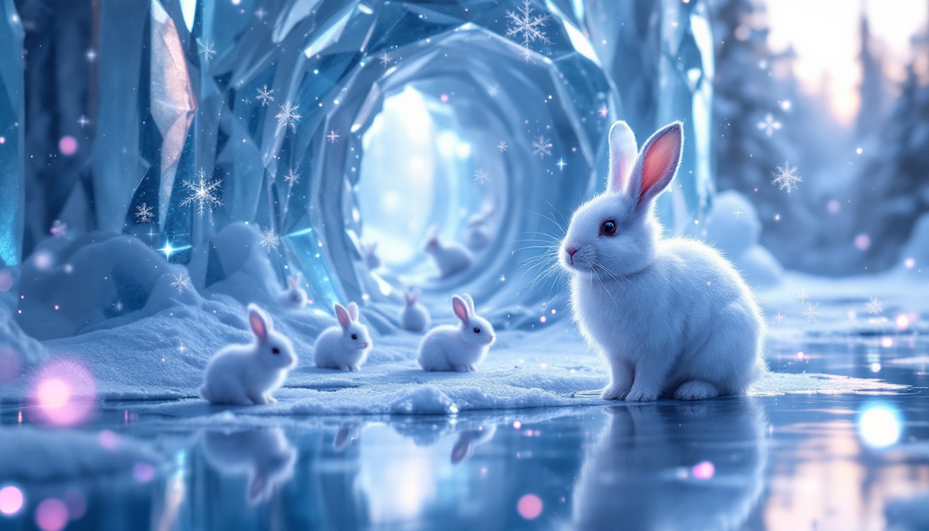 Free Mystical Winter Rabbit Image - Rabbit, Winter, Fantasy | Download ...