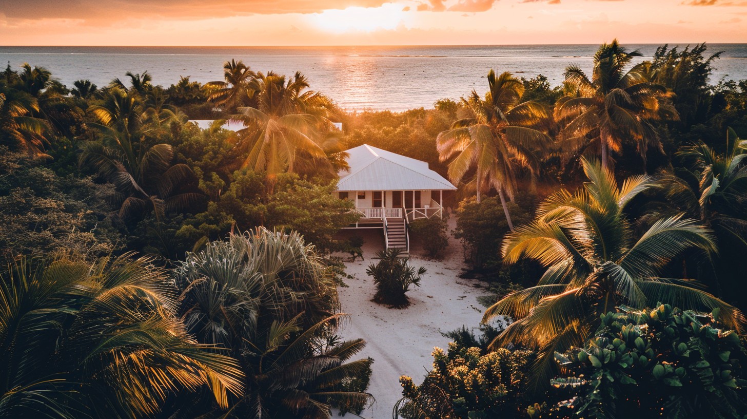 Free Sunset Beach House Image - Sunset, Beach, House | Download at ...