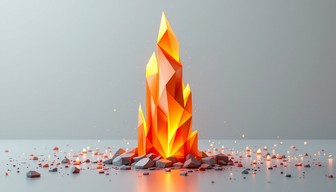 Geometric Fire Line Background Free Geometric Fire Column Image - Geometric, Fire, Column | Download ...