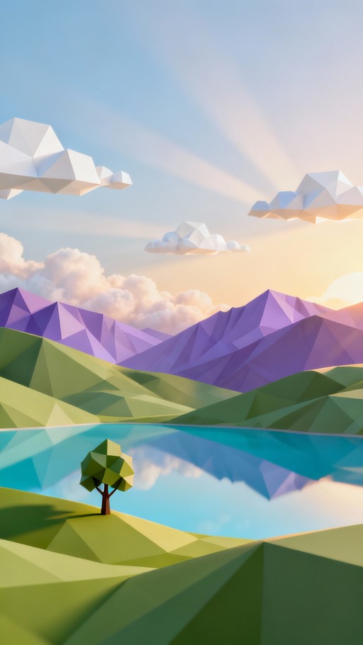 Free Earth Meets Geometry Image - Lowpoly, Geometric, Landscape ...