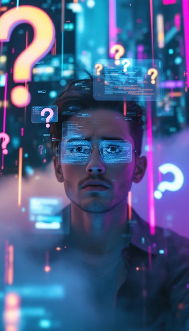 Free Digital Confusion Portrait Image - Cyberpunk, Holographic ...