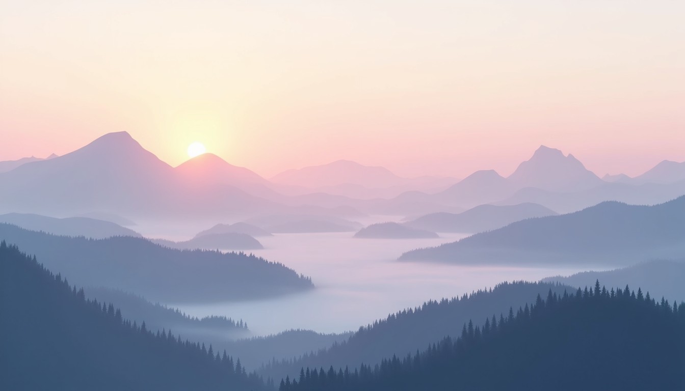 Free Misty Mountain Dawn Image - Mountains, Mist, Sunrise | Download at ...