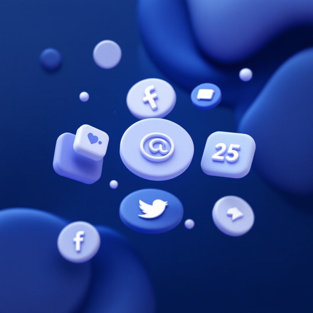Free Floating Social Icons Image - Icons, Buttons, Social | Download at ...