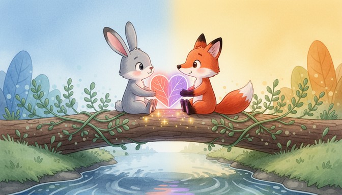 Free Friendship Heals Hearts Image - Friendship, Rabbit, Fox | Download ...