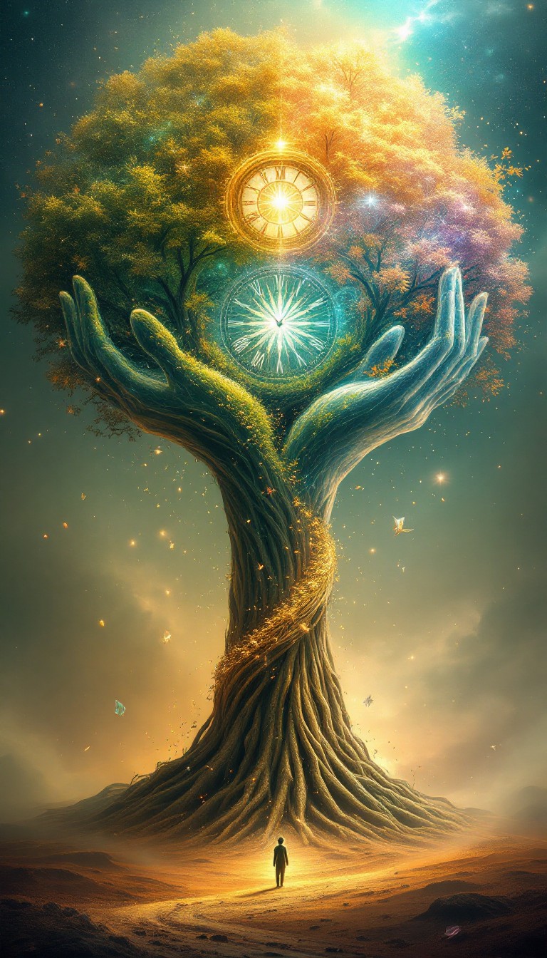 Time Tree Tree Free Eternal Time Tree Image - Tree, Time, Cosmic | Download at StockCake