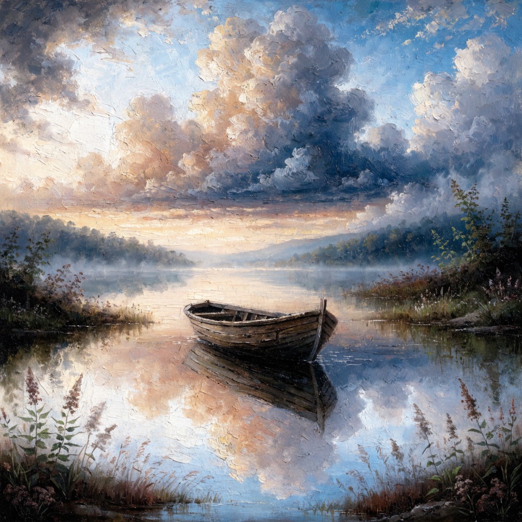 Free Golden Hour Serenity Image - Boat, Lake, Sunset | Download at ...